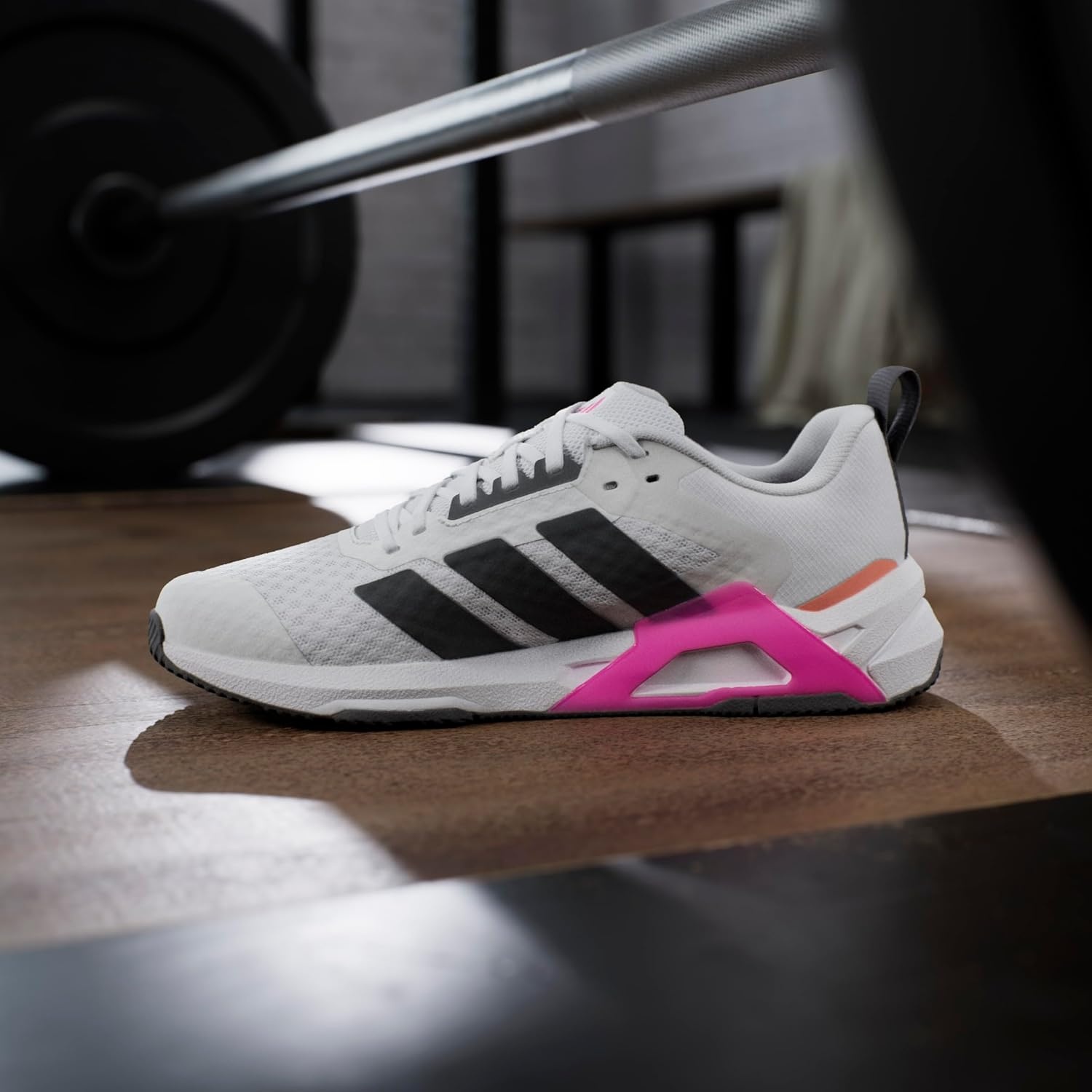 image:imageadidas Womens Dropset Control Training Sneakers Shoes BlackWhiteGreyShock Pink