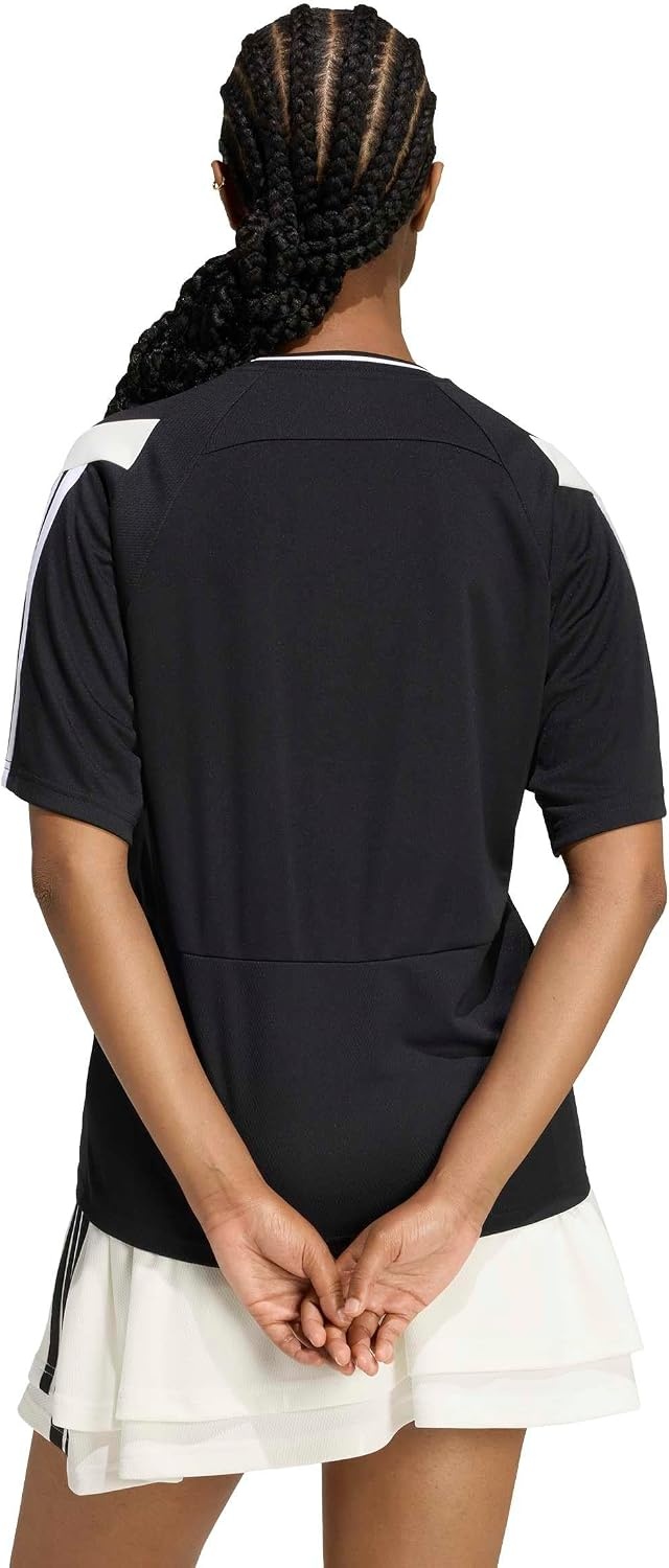 image:imageadidas Womens House of Tiro Graphic Jersey BlackOff WhiteWhite Large