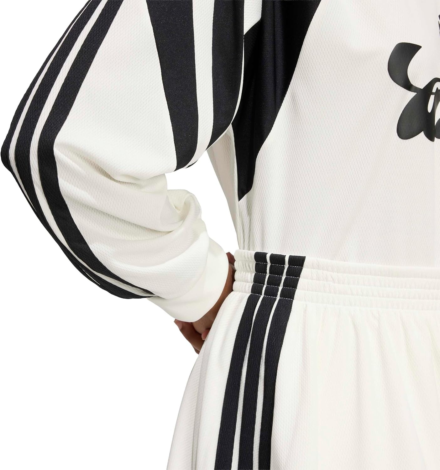image:imageadidas Womens House of Tiro Mesh Skirt Off WhiteBlack Medium