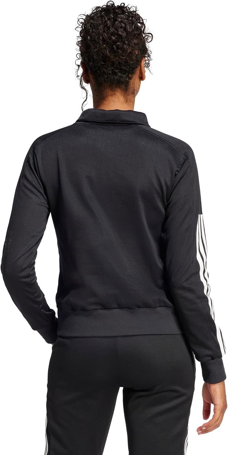 image:imageadidas Womens Iconic 3stripes Snap Track TopBlackBlack