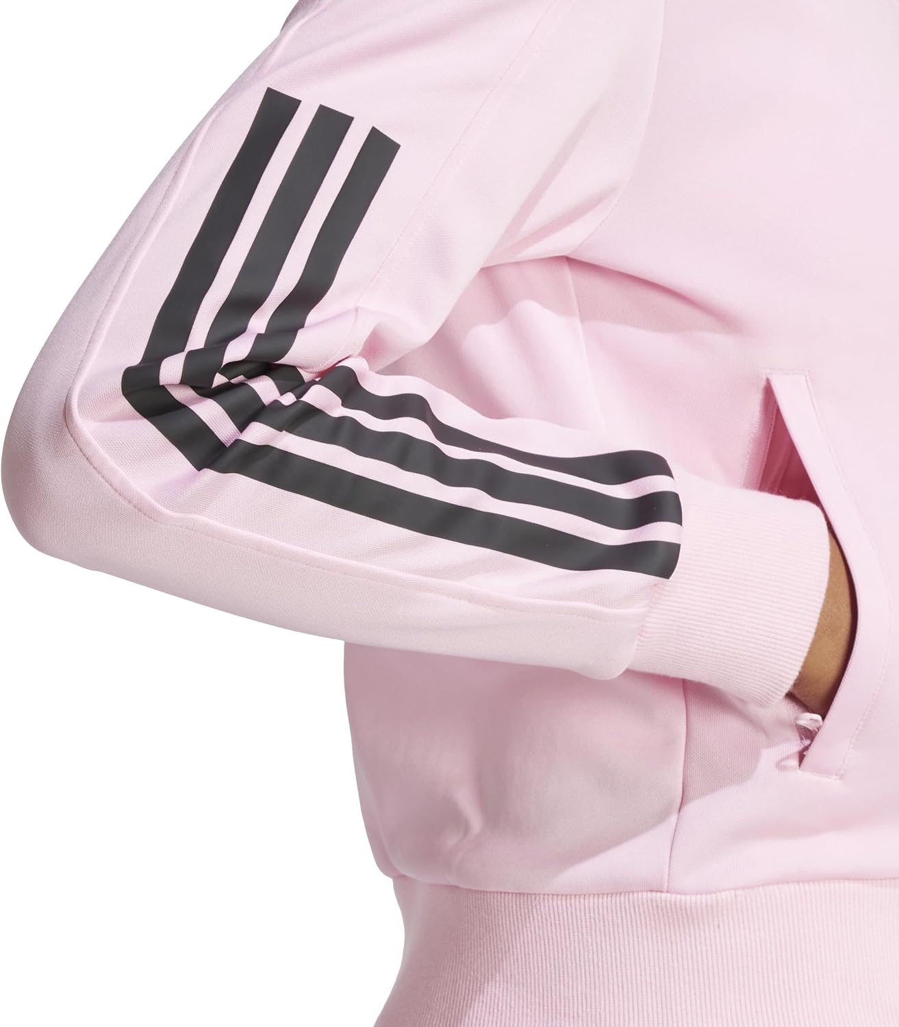 image:imageadidas Womens Iconic 3stripes Snap Track TopTrue PinkTrue Pink