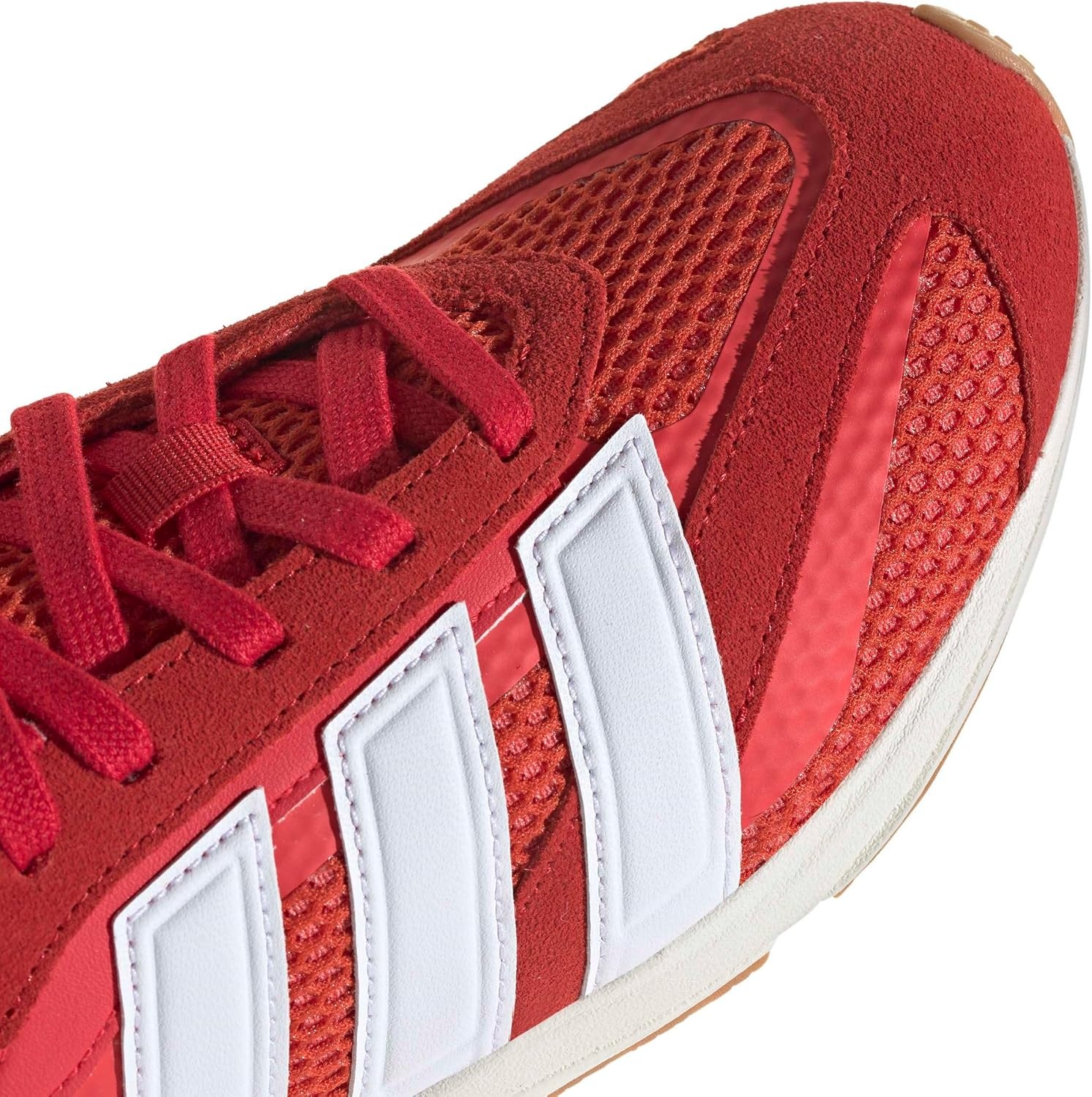image:imageadidas Womens Lightblaze Lp Lace Up Sneakers Shoes Casual BlackBetter ScarletWhiteSemi Lucid Red