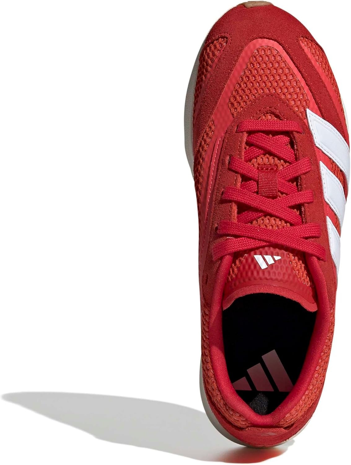 image:imageadidas Womens Lightblaze Lp Lace Up Sneakers Shoes Casual BlackBetter ScarletWhiteSemi Lucid Red