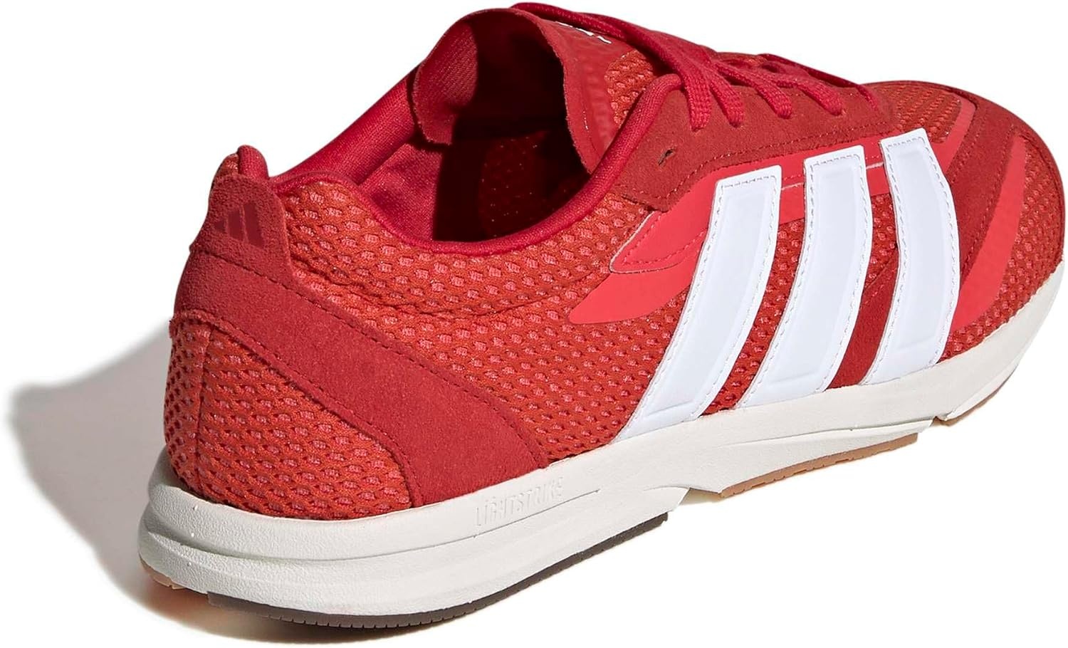 image:imageadidas Womens Lightblaze Lp Lace Up Sneakers Shoes Casual BlackBetter ScarletWhiteSemi Lucid Red