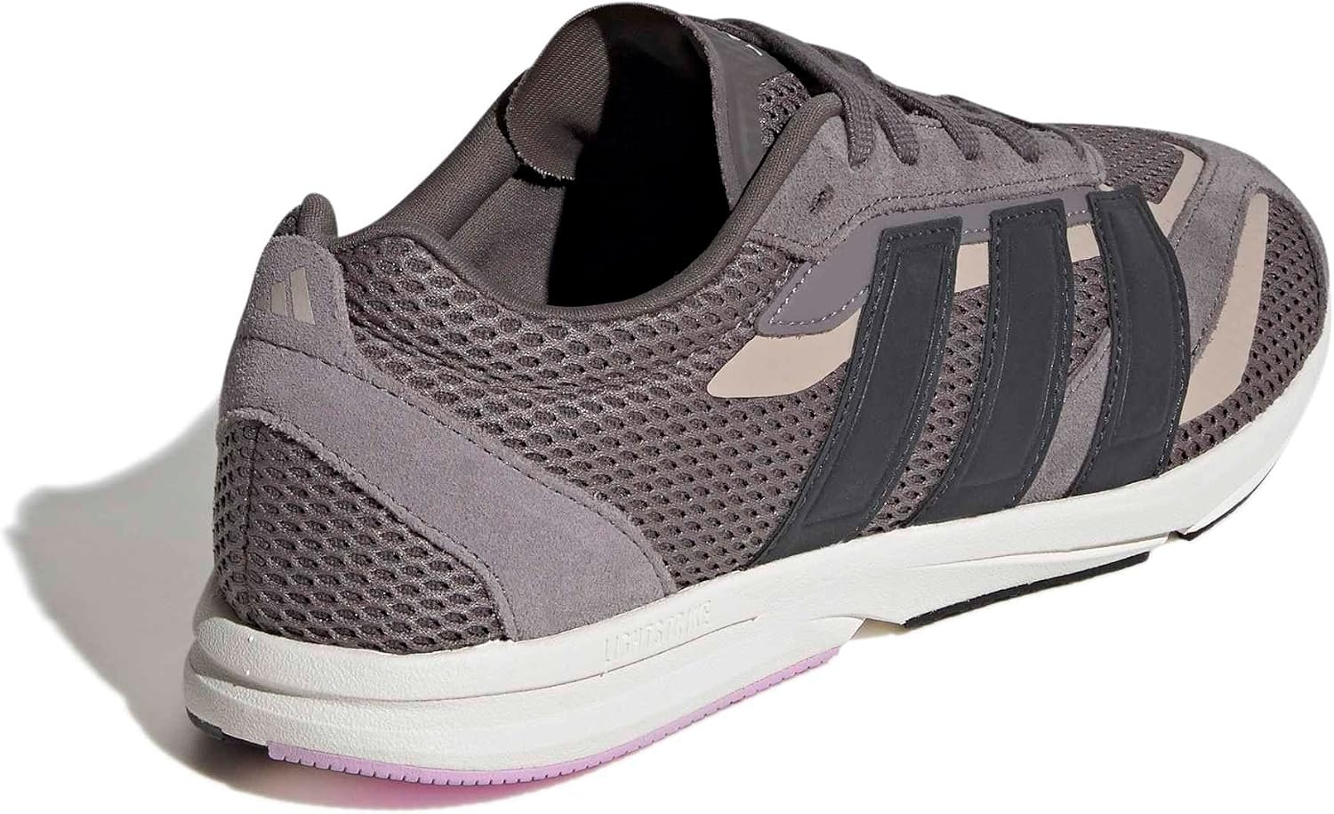 image:imageadidas Womens Lightblaze Lp Lace Up Sneakers Shoes Casual BlackCharcoalCarbonBliss Lilac