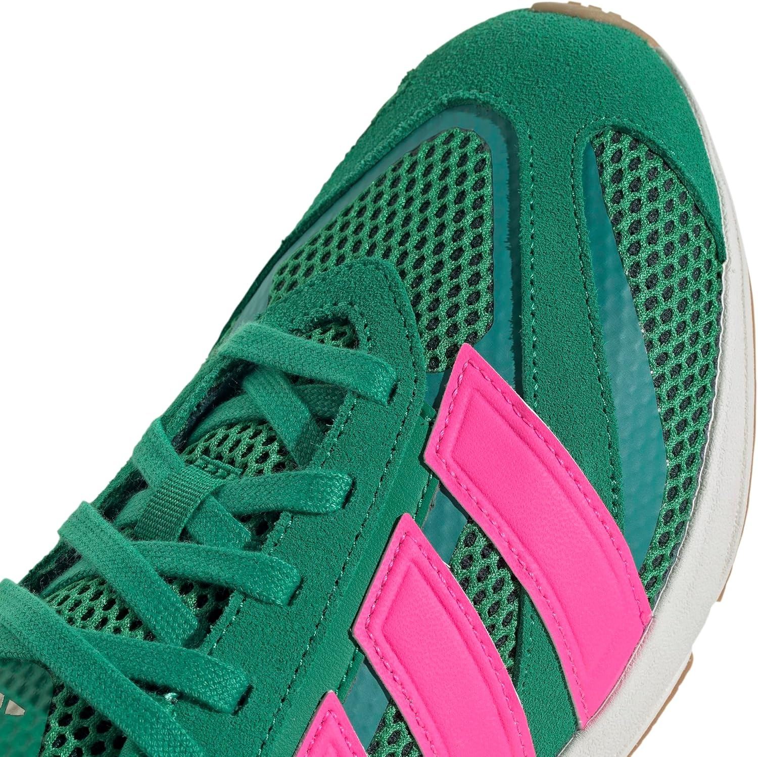 image:imageadidas Womens Lightblaze Lp Lace Up Sneakers Shoes Casual BlackCourt GreenLucid PinkPure Teal