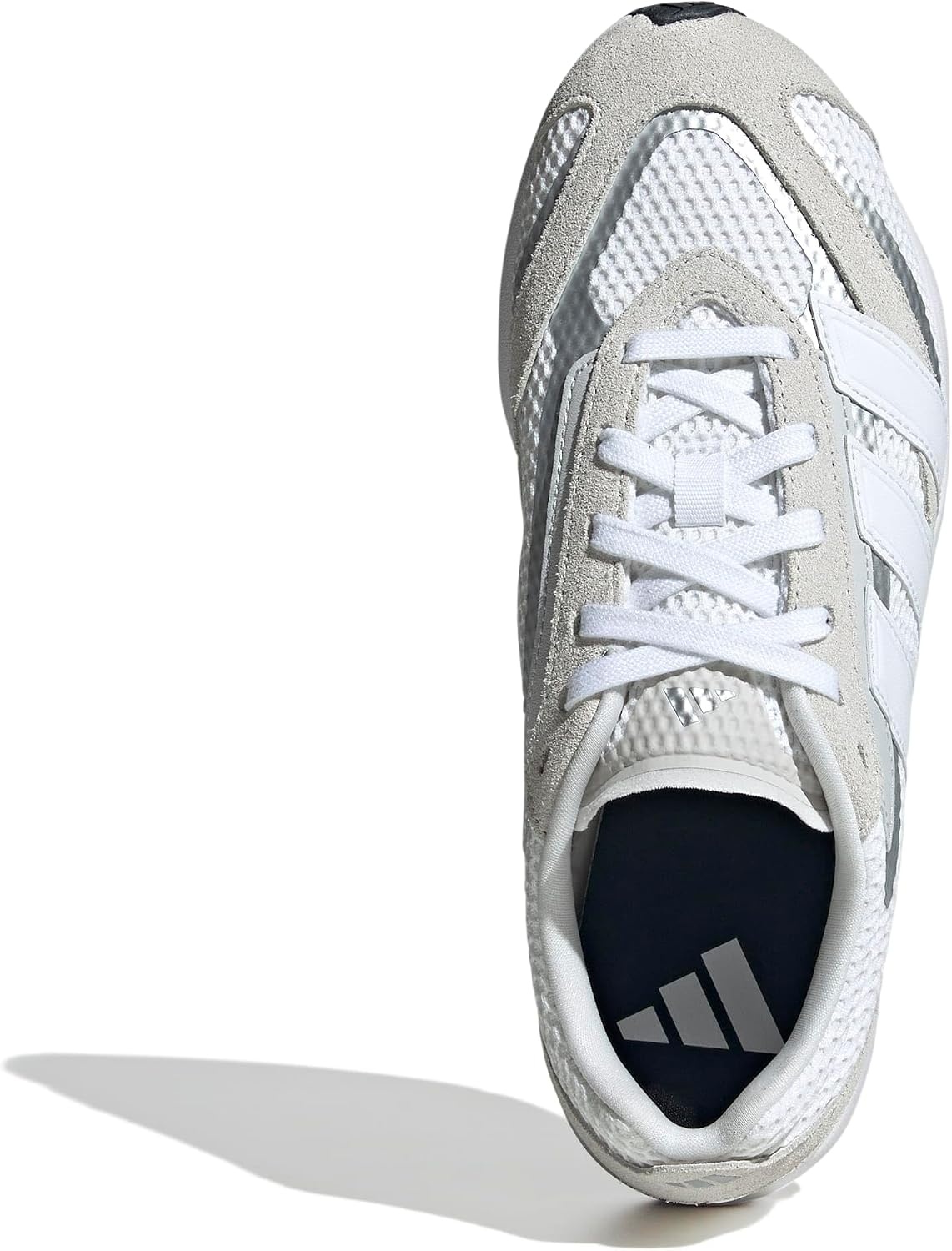 image:imageadidas Womens Lightblaze Lp Lace Up Sneakers Shoes Casual BlackGreyWhiteSilver Metallic