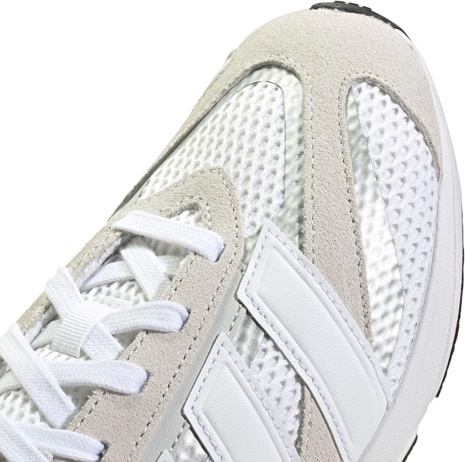 image:imageadidas Womens Lightblaze Lp Lace Up Sneakers Shoes Casual BlackGreyWhiteSilver Metallic