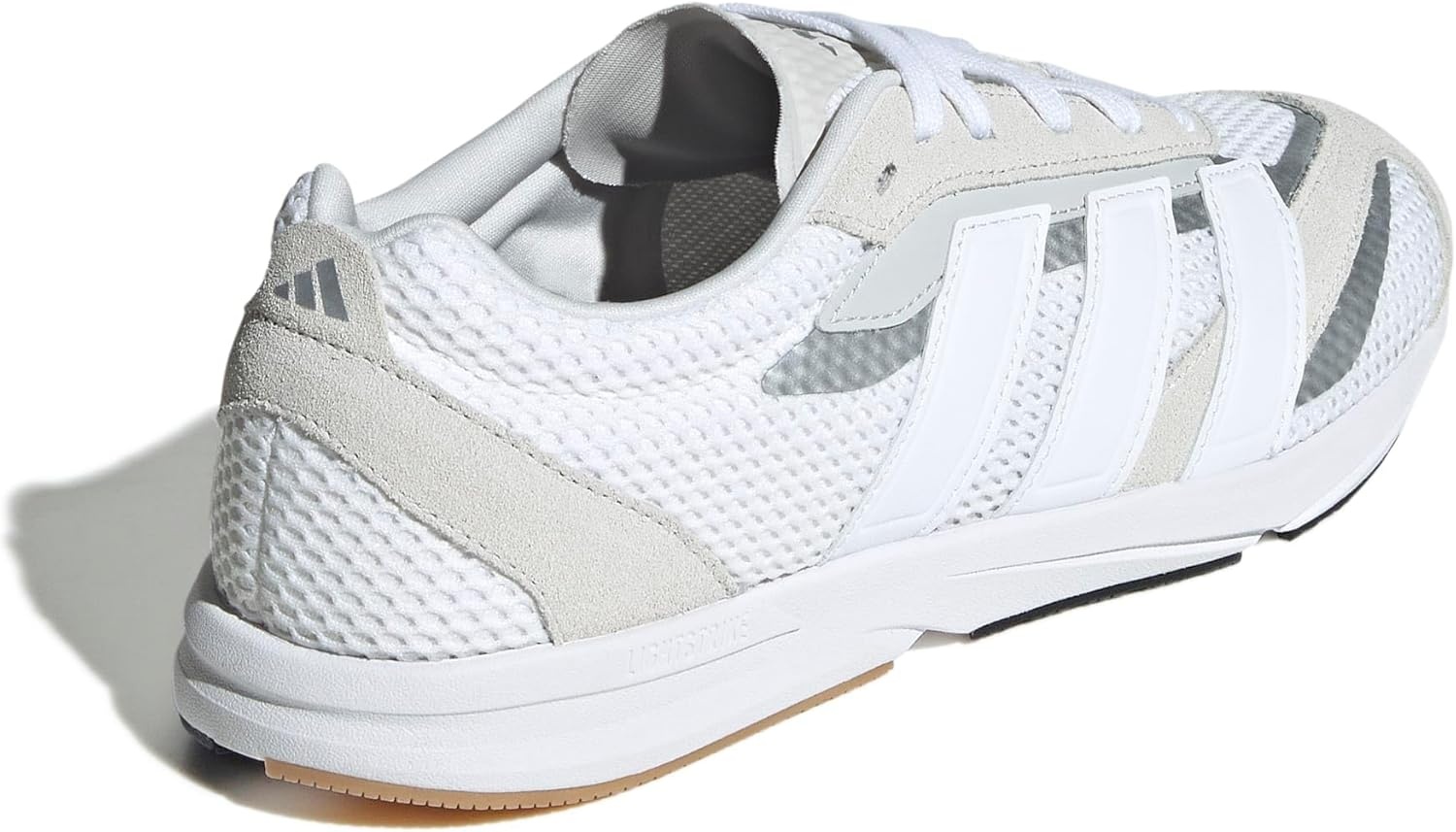 image:imageadidas Womens Lightblaze Lp Lace Up Sneakers Shoes Casual BlackGreyWhiteSilver Metallic