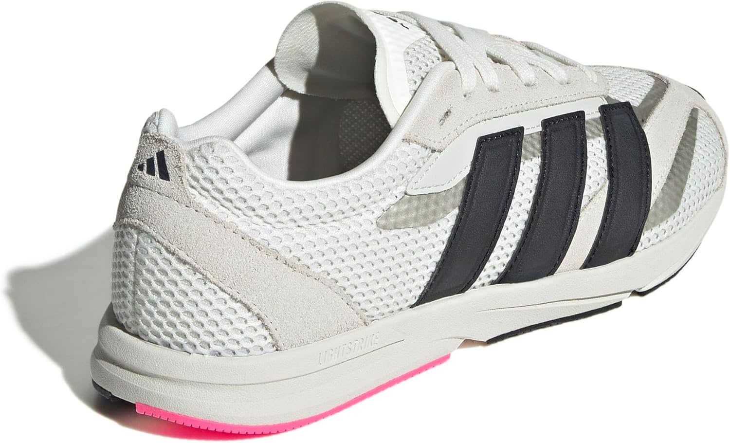 image:imageadidas Womens Lightblaze Lp Lace Up Sneakers Shoes Casual BlackOff WhiteBlackLucid Pink