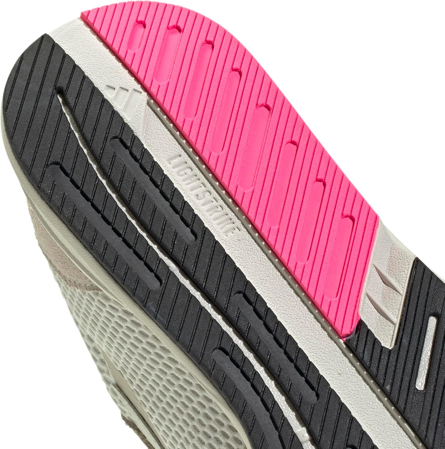 image:imageadidas Womens Lightblaze Lp Lace Up Sneakers Shoes Casual BlackOff WhiteBlackLucid Pink