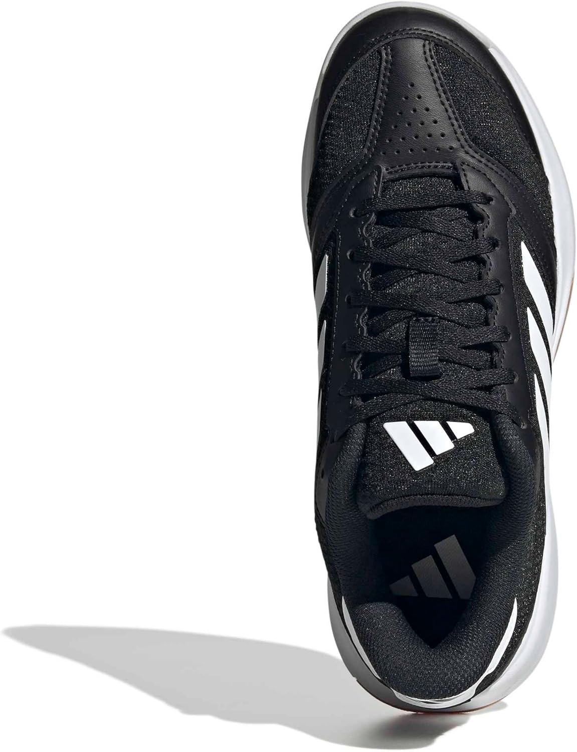 image:imageadidas Womens Ligra 8 Indoor ShoesBlackWhiteWhite