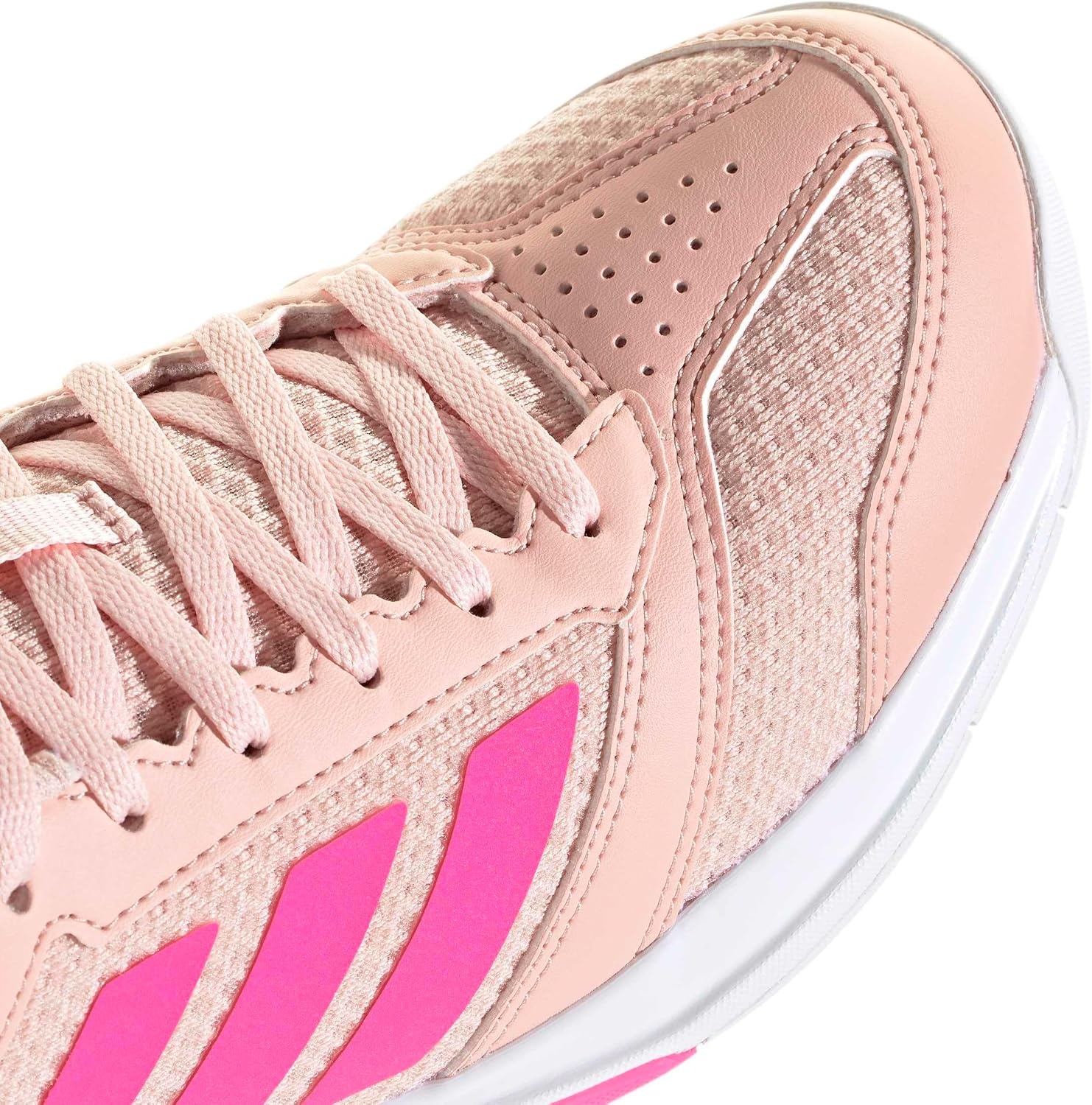 image:imageadidas Womens Ligra 8 Indoor ShoesBlush PinkLucid PinkWhite