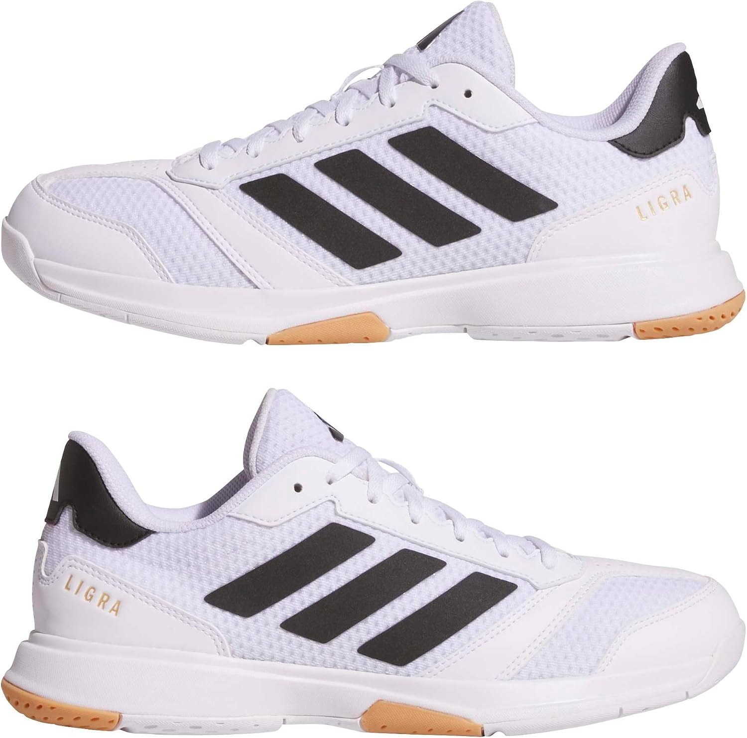 image:imageadidas Womens Ligra 8 Indoor ShoesWhiteBlackWhite