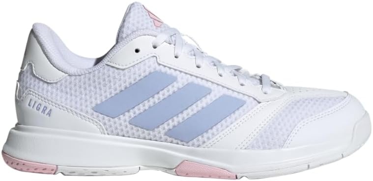 image:imageadidas Womens Ligra 8 Indoor ShoesWhiteViolet ToneClear Pink