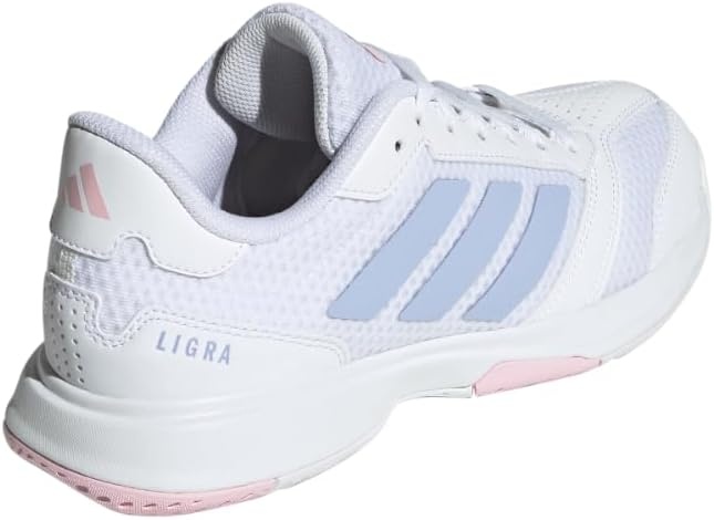 image:imageadidas Womens Ligra 8 Indoor ShoesWhiteViolet ToneClear Pink