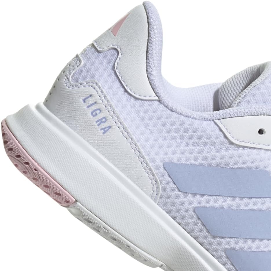 image:imageadidas Womens Ligra 8 Indoor ShoesWhiteViolet ToneClear Pink