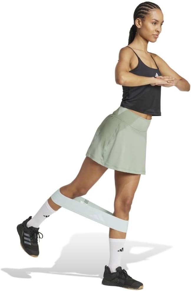 image:imageadidas Womens Optime Workout SkortSilver Green