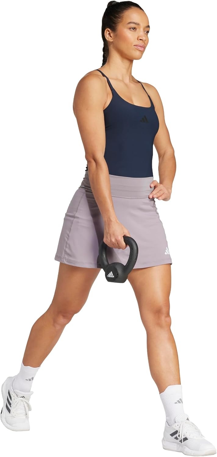 image:imageadidas Womens Optime Workout SkortTaupe Oxide
