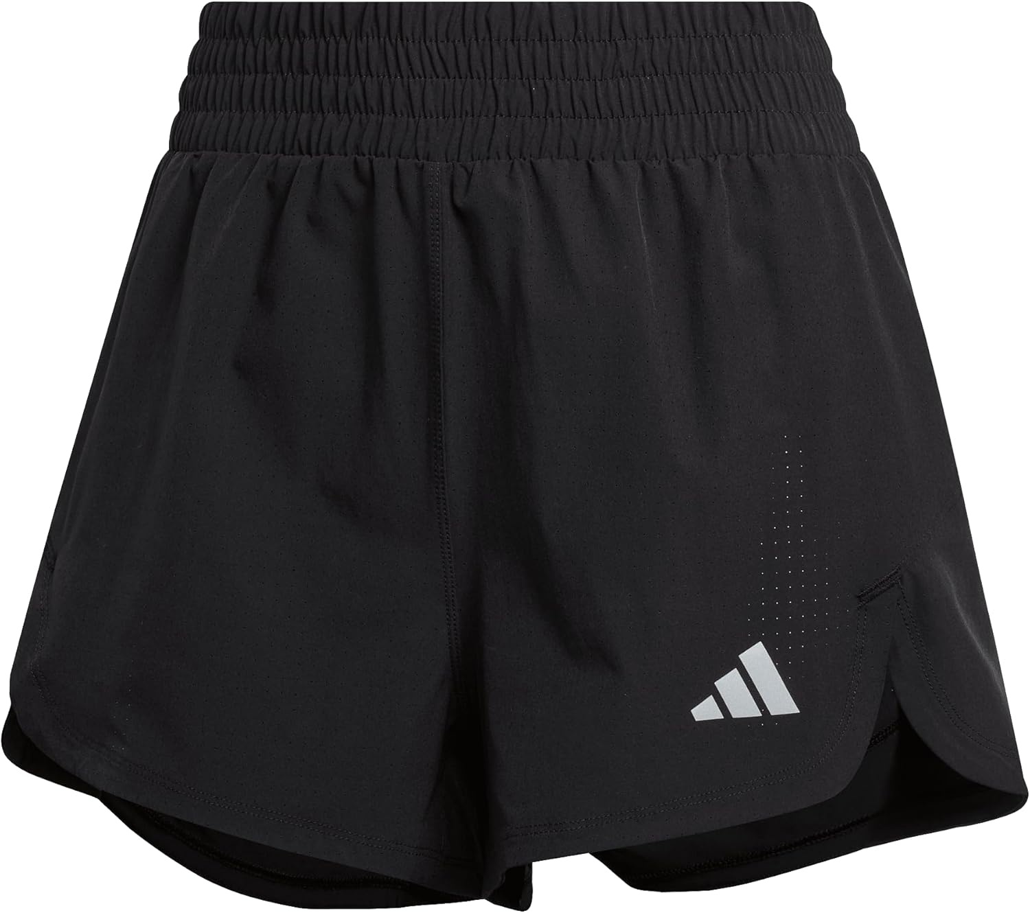 image:imageadidas Womens Racer Pacer Woven ShortsBlack