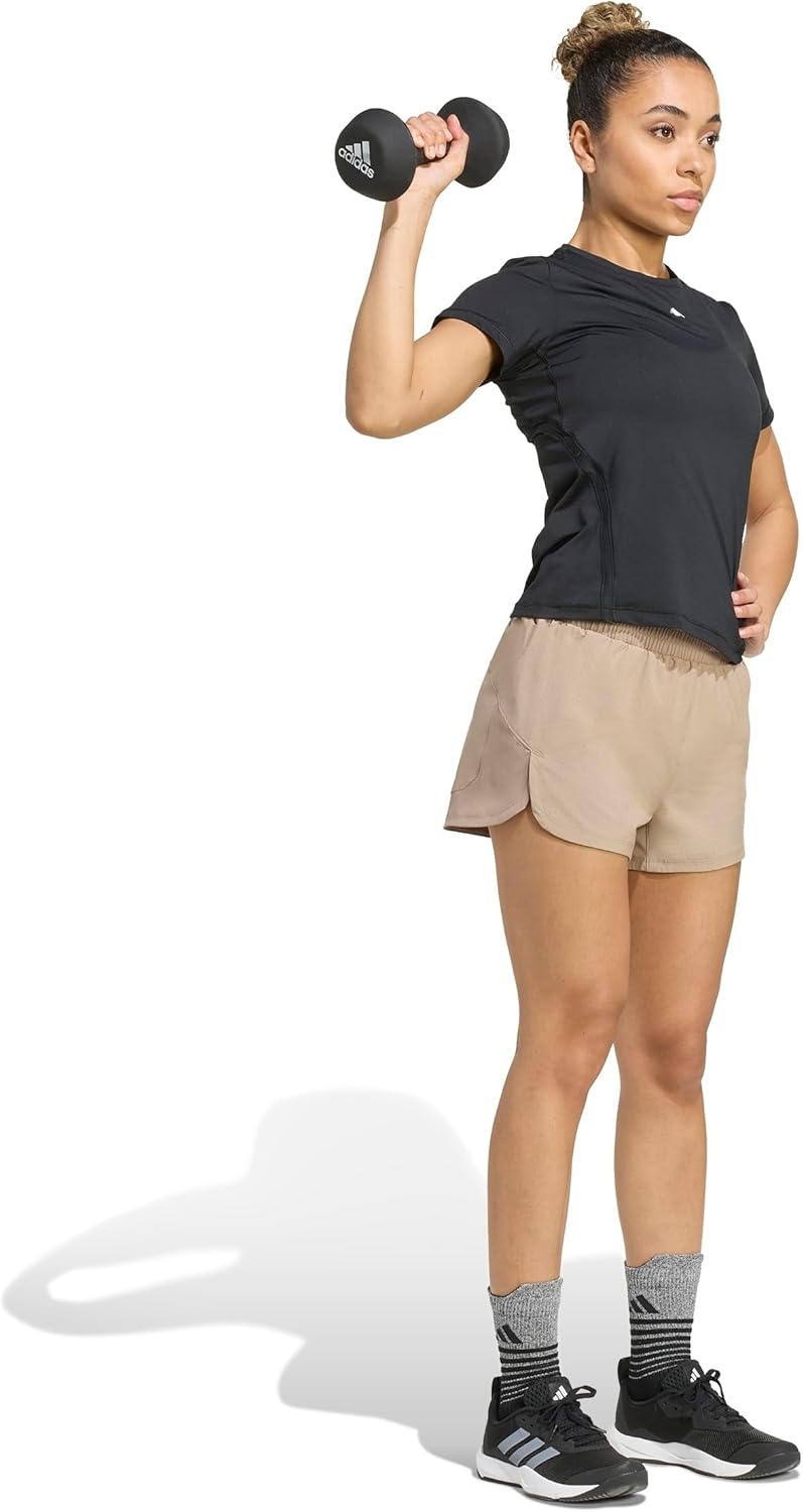 image:imageadidas Womens Racer Pacer Woven ShortsChalky Brown