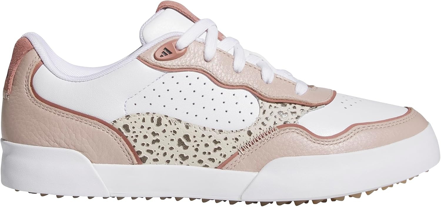 image:imageadidas Womens Retrocross 25 Spikeless Golf ShoesFootwear WhiteWonder TaupeWarm Clay