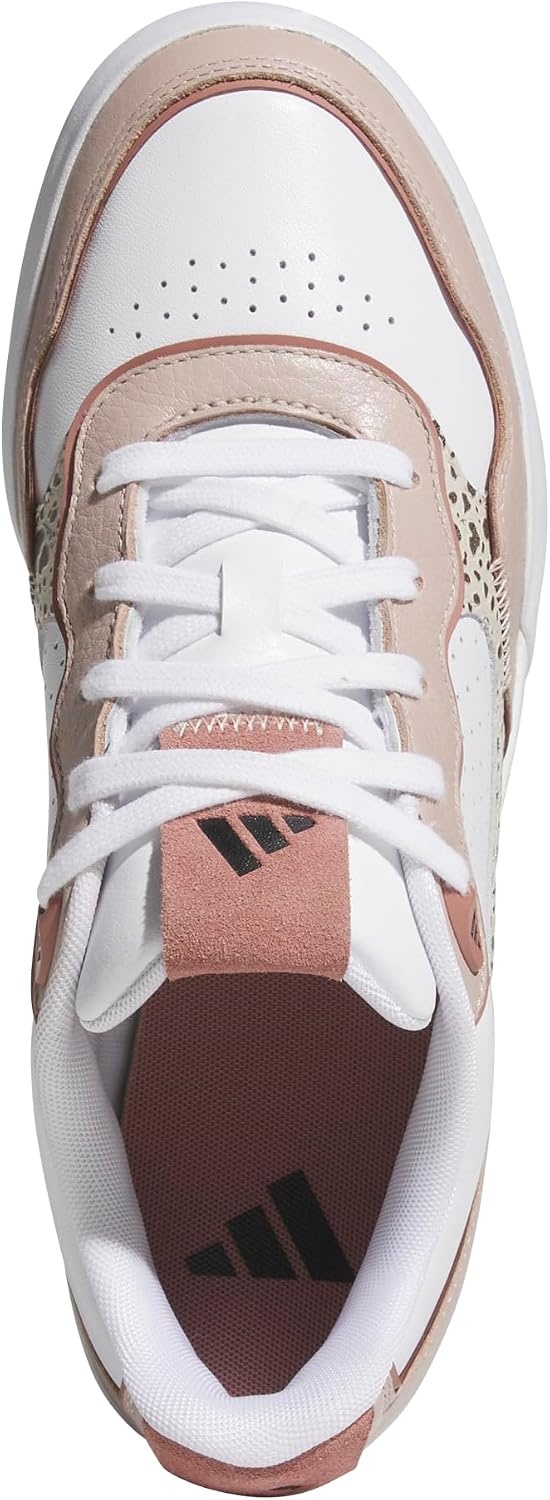 image:imageadidas Womens Retrocross 25 Spikeless Golf ShoesFootwear WhiteWonder TaupeWarm Clay