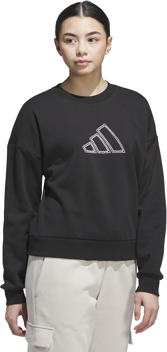 image:imageadidas Womens Seasonal Essentials Pearls Graphic SweatshirtBlack