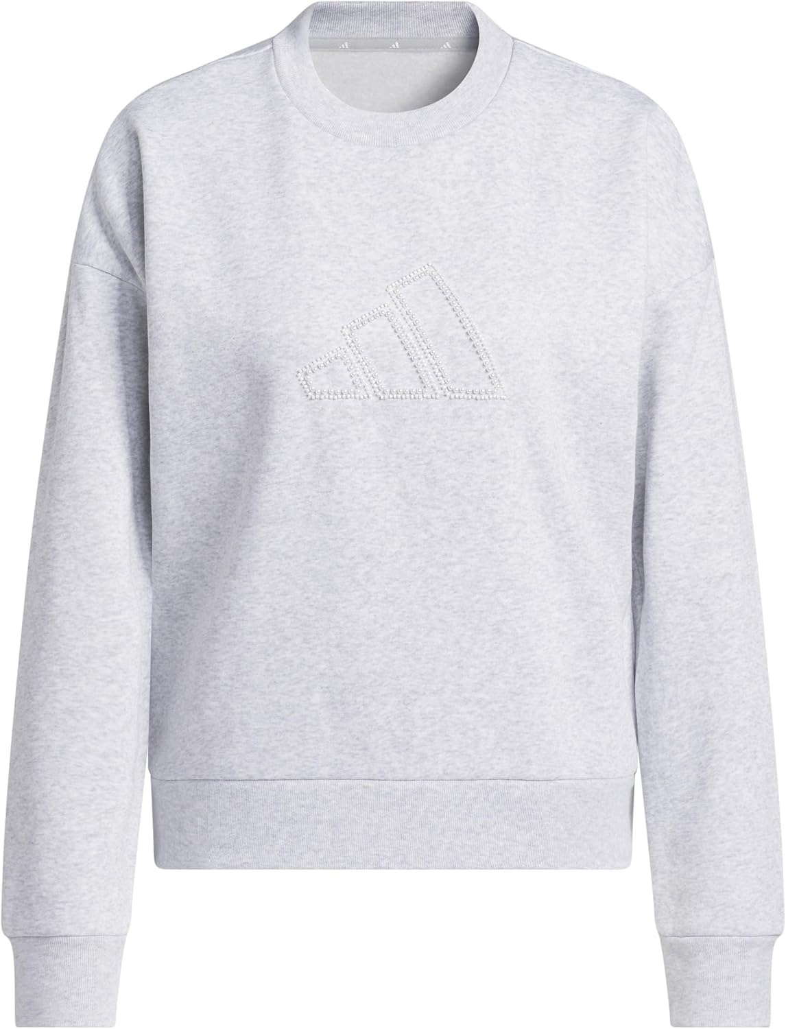 image:imageadidas Womens Seasonal Essentials Pearls Graphic SweatshirtLight Grey Heather