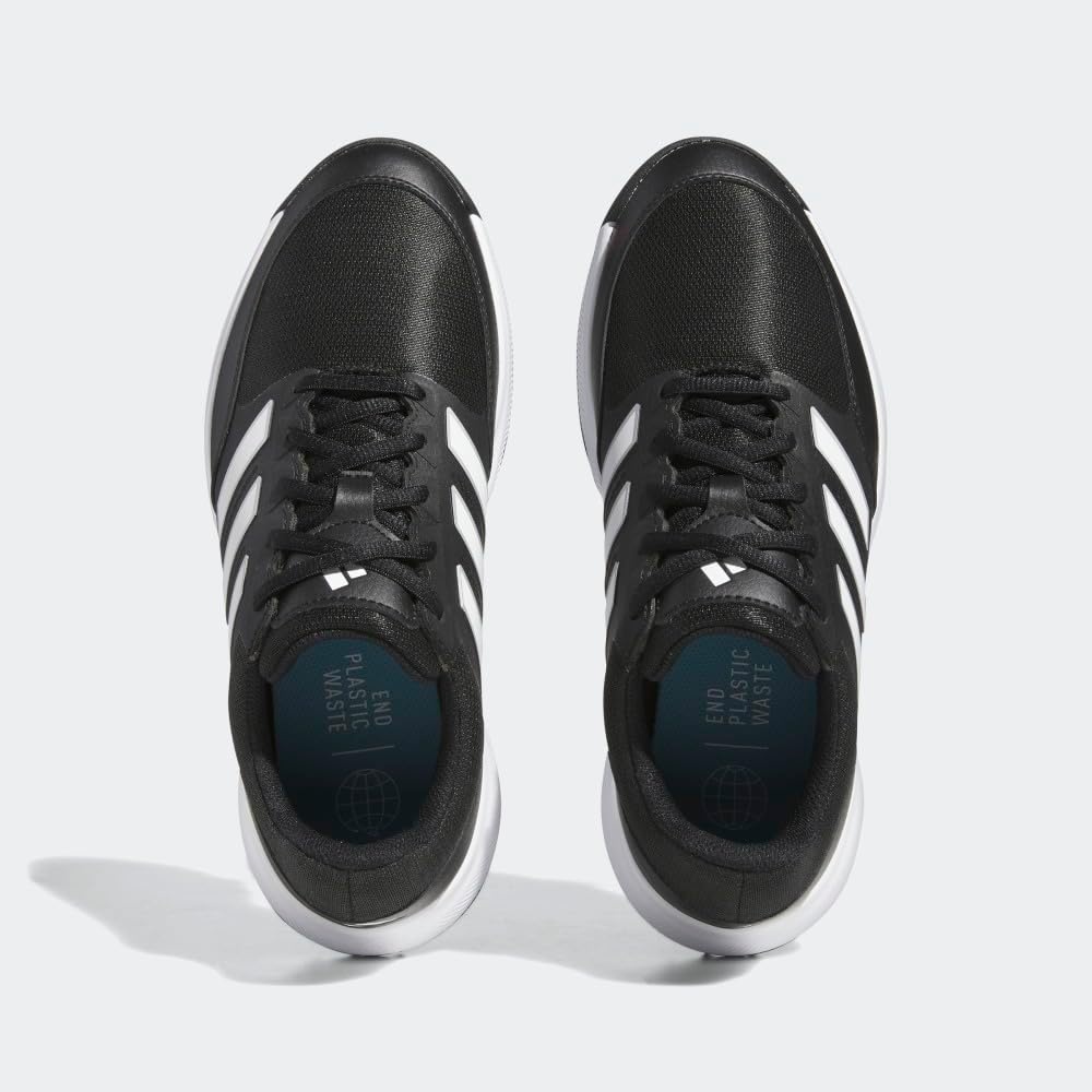 image:imageadidas Womens Tech Response 30 Golf Shoes ShoesCore BlackFootwear WhiteSilver Metallic