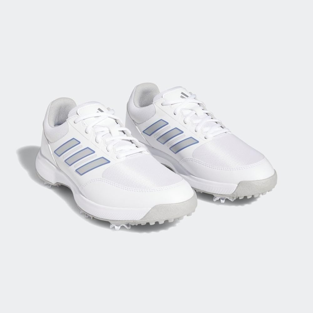 image:imageadidas Womens Tech Response 30 Golf Shoes ShoesFootwear WhiteSilver MetallicBlue Fusion