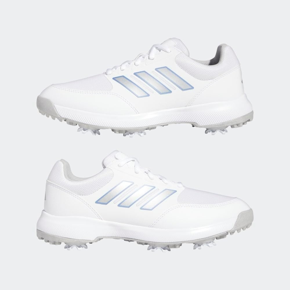 image:imageadidas Womens Tech Response 30 Golf Shoes ShoesFootwear WhiteSilver MetallicBlue Fusion