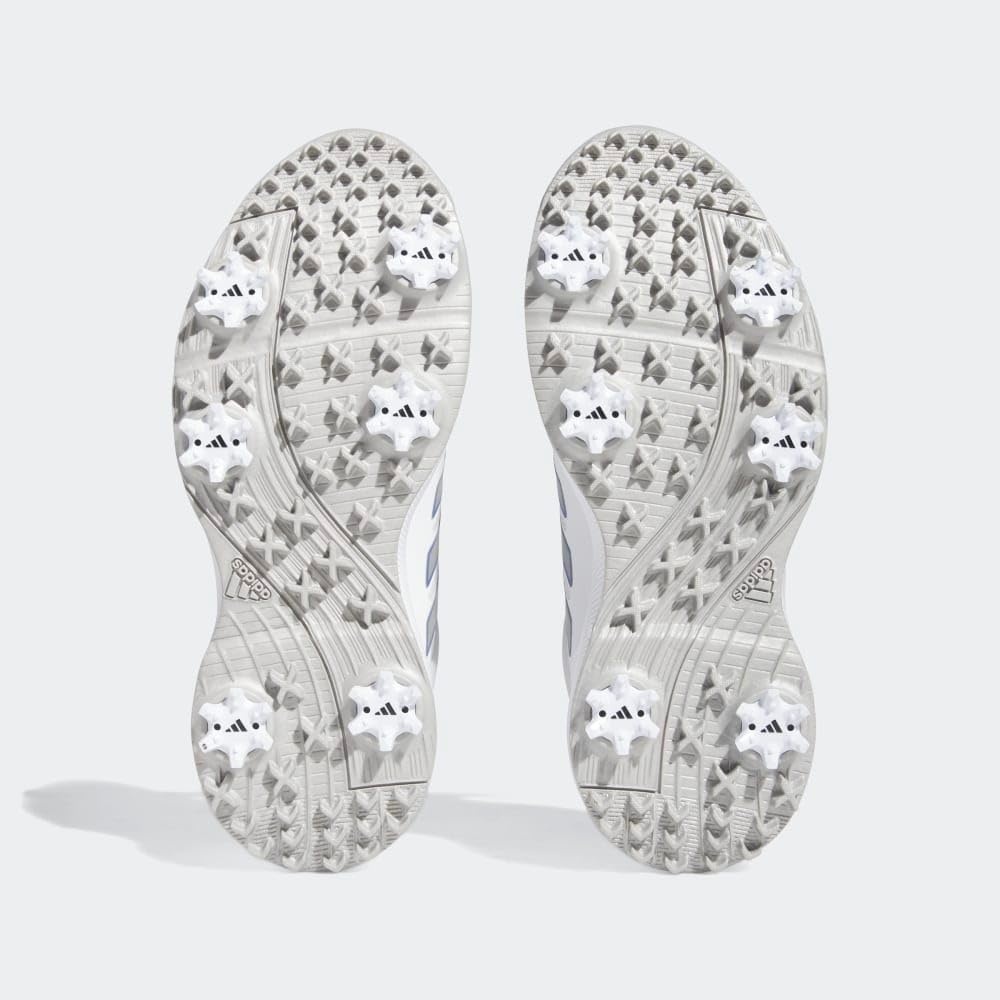image:imageadidas Womens Tech Response 30 Golf Shoes ShoesFootwear WhiteSilver MetallicBlue Fusion