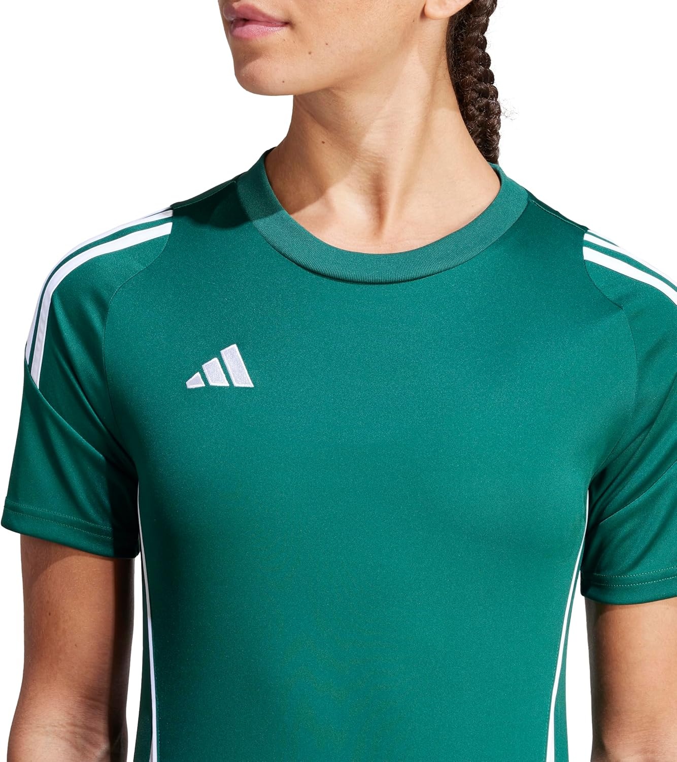 image:imageadidas Womens Tiro 24 JerseyDark GreenWhite