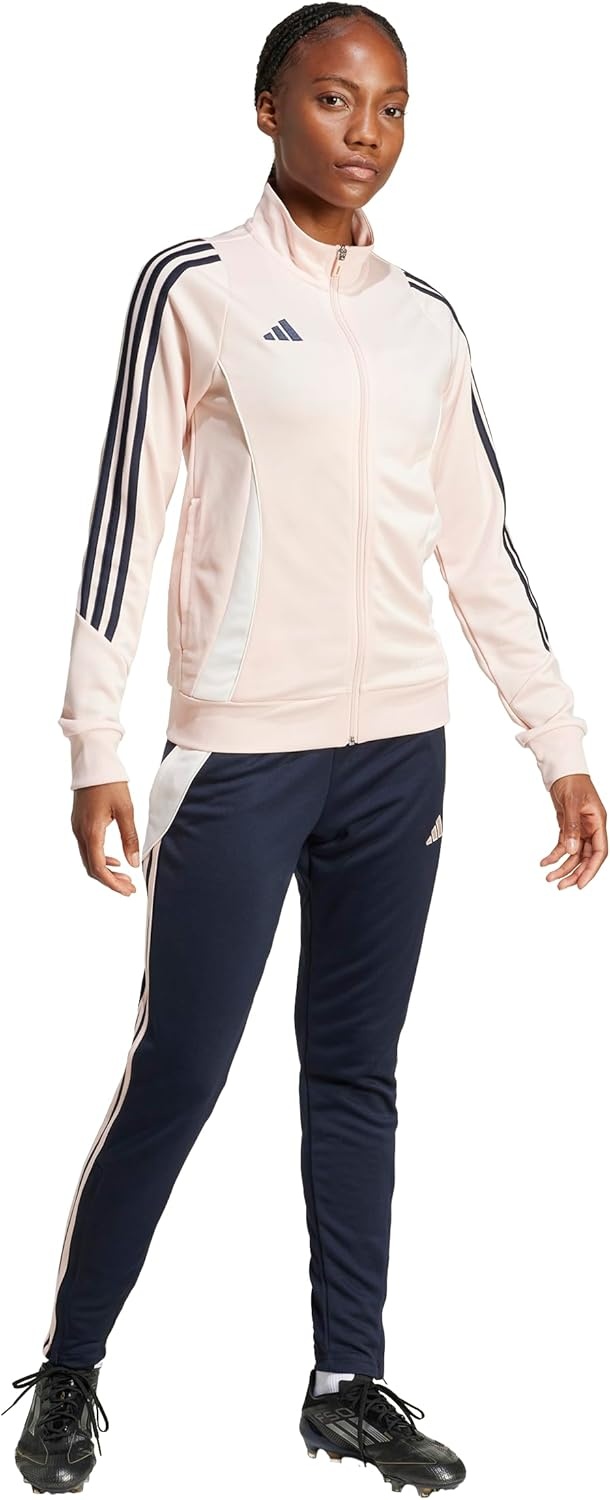 image:imageadidas Womens Tiro 24 Training PantsNight NavyBlush Pink