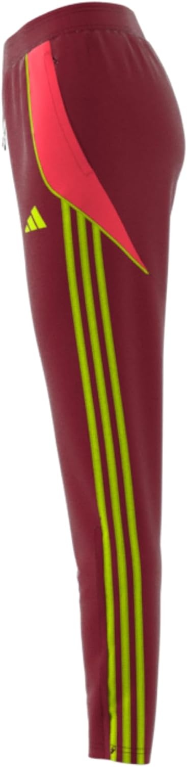 image:imageadidas Womens Tiro 24 Training PantsTeam Collegiate BurgundySemi Solar Yellow