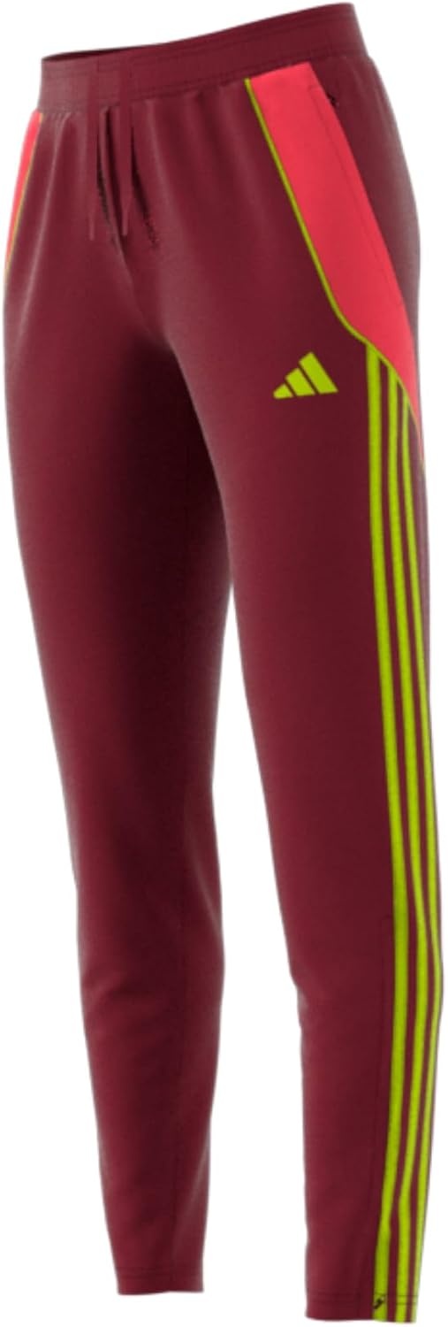 image:imageadidas Womens Tiro 24 Training PantsTeam Collegiate BurgundySemi Solar Yellow