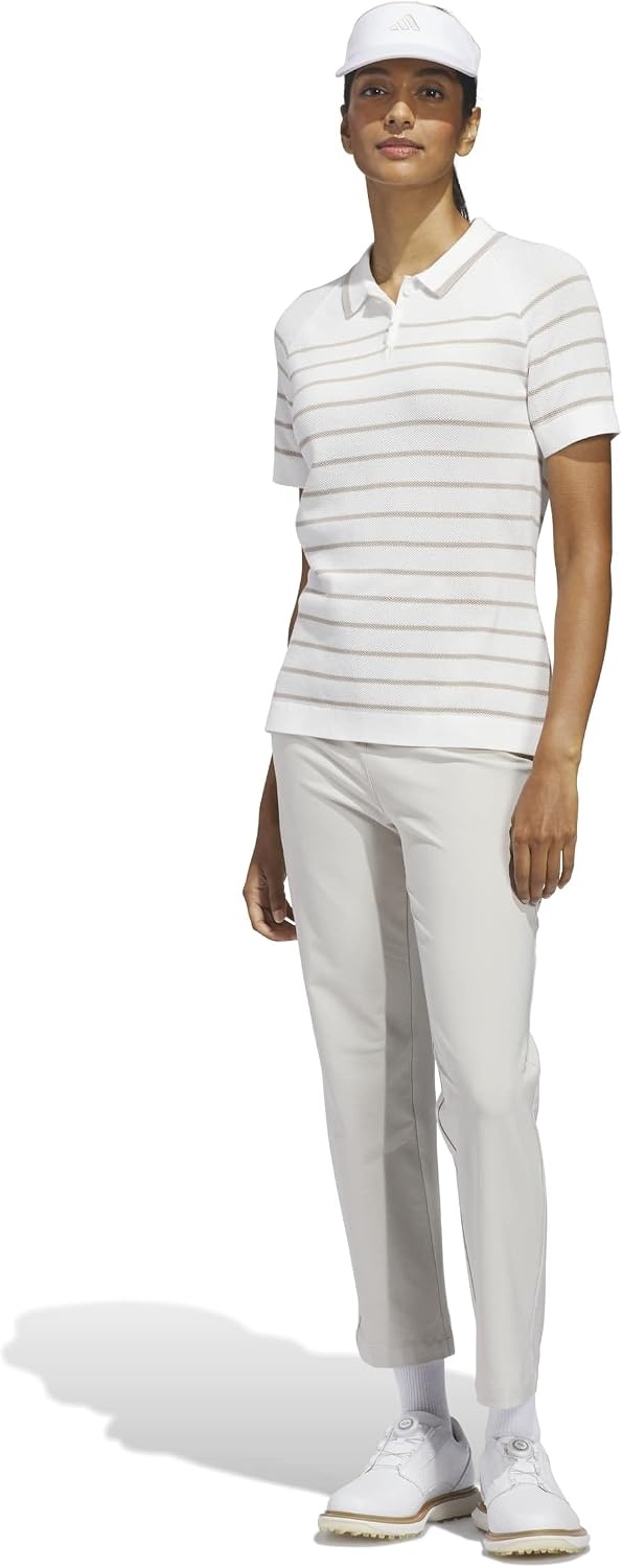 image:imageadidas Womens Ultimate365 Stripe Knit PoloWhite