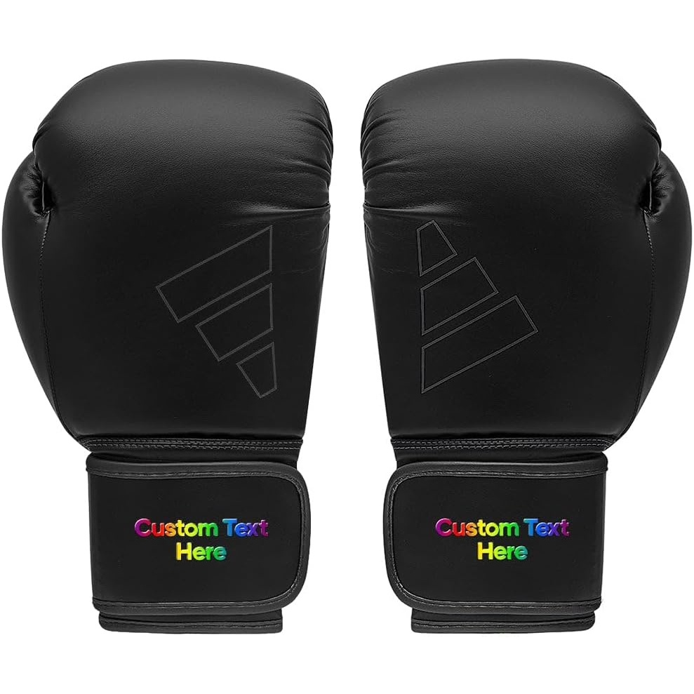 image:imageAdidas Custom Boxing Gloves  Hybrid 80  for Boxing Kickboxing MMA Bag Training amp Fitness  Custom Boxing Gloves for Gifts SouvenirsBlack Black