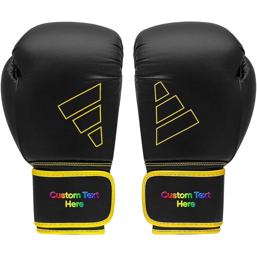 image:imageAdidas Custom Boxing Gloves Hybrid 80 for Boxing Kickboxing MMA Bag Training amp Fitness Custom Boxing Gloves for Gifts SouvenirsBlack Yellow