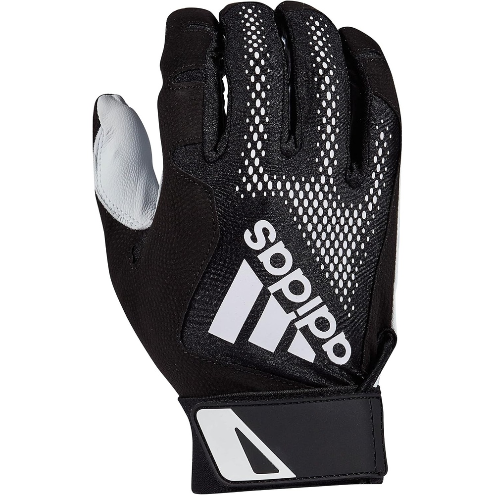 image:imageAdidas Diamond King 30 Leather Batting GloveBlackWhite