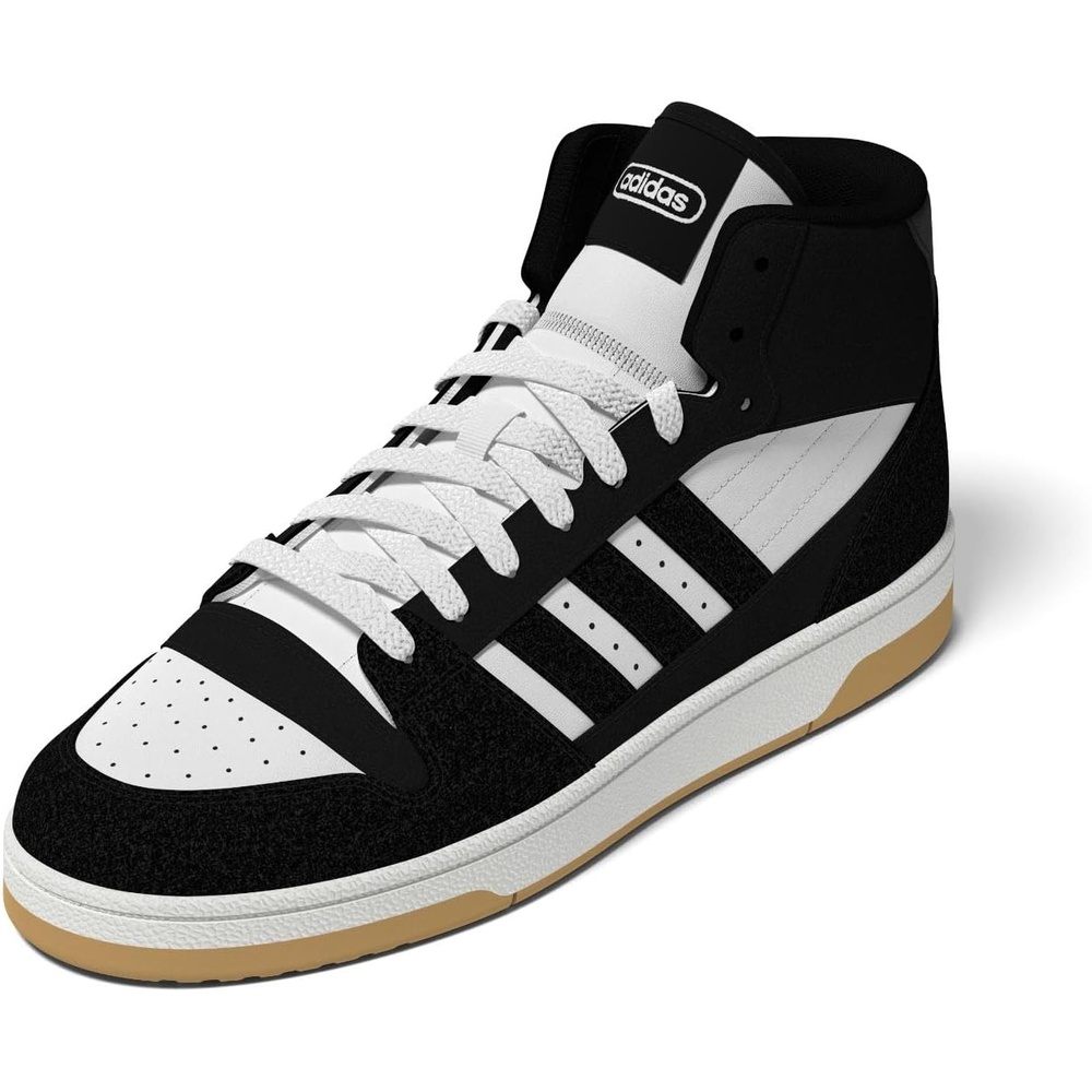 image:imageAdidas Mens Turnaround Mid Top BasketballBlackBlackCloud White