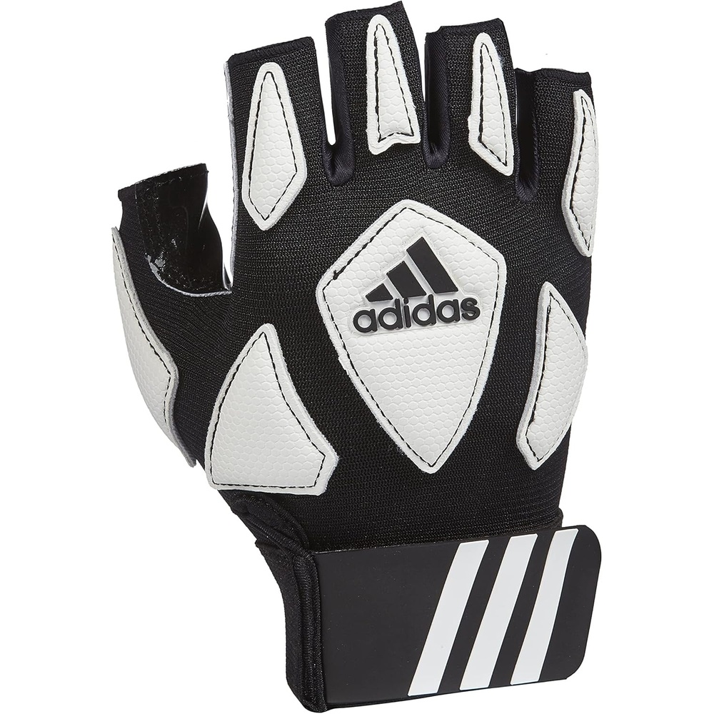 image:imageAdidas Scorch Destroy 2 Lineman Adult Gloves Half FingerBlackWhite