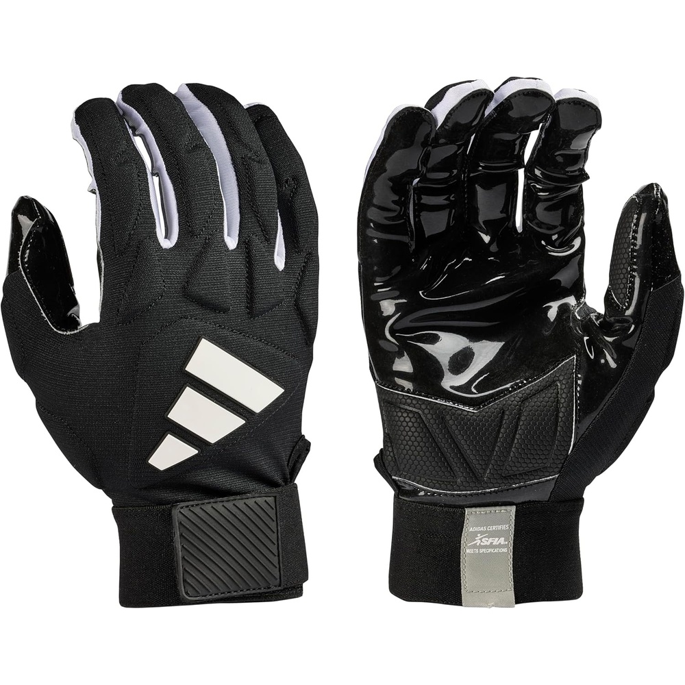 image:imageAdidas Scorch Destroy 3 Full Finger Adult Linemans Glove WhiteBlack Multiples Sizes and ColorsBlackWhite