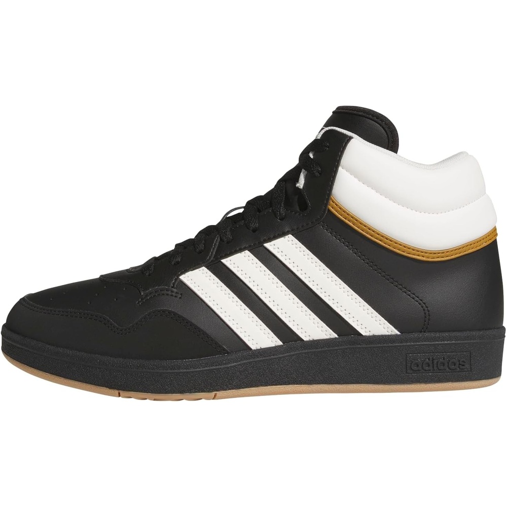 image:imageAdidas UnisexAdult Hoops 40 Mid TopBlackWhiteBronze Strata