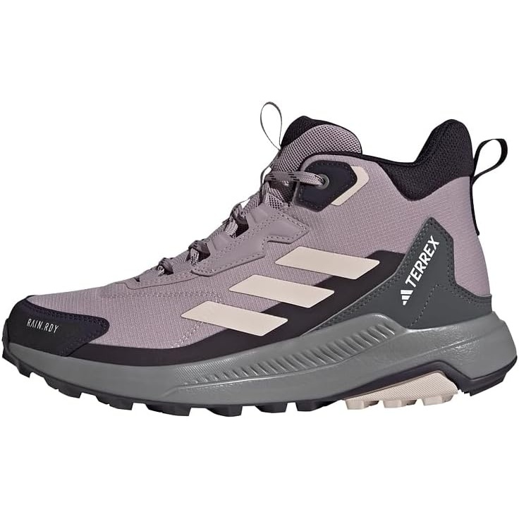 image:imageAdidas Womens Terrex Anylander Mid Top Rainrdy Hiking SneakersFig Putty Mauve Aurora Black