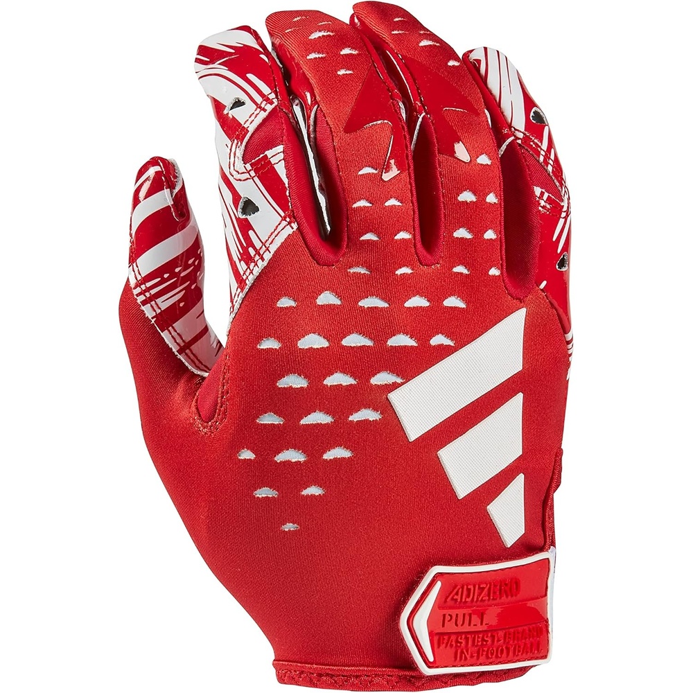 image:imageadidas Adizero 13 Football Receiver GlovesRedWhite