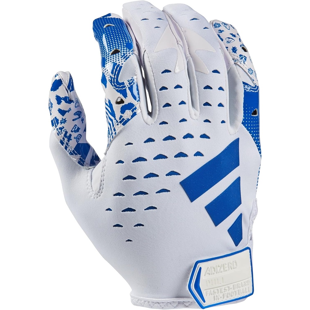 image:imageadidas Adizero 13 Football Receiver GlovesWhiteRoyal