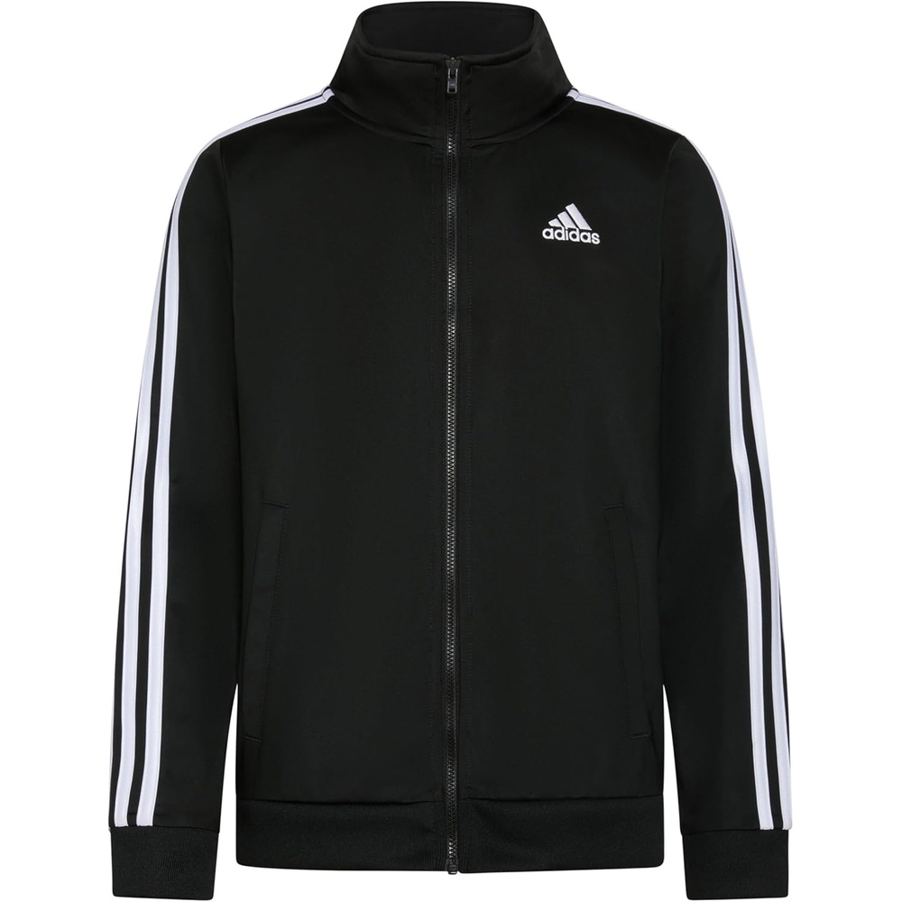 image:imageadidas Boys Zip Front Iconic Tricot JacketBlack