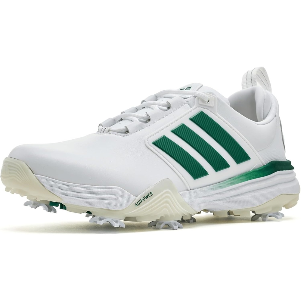image:imageadidas Golf Adipower 26 Golf ShoesFtwr WhiteCollegiate GreenCrystal White